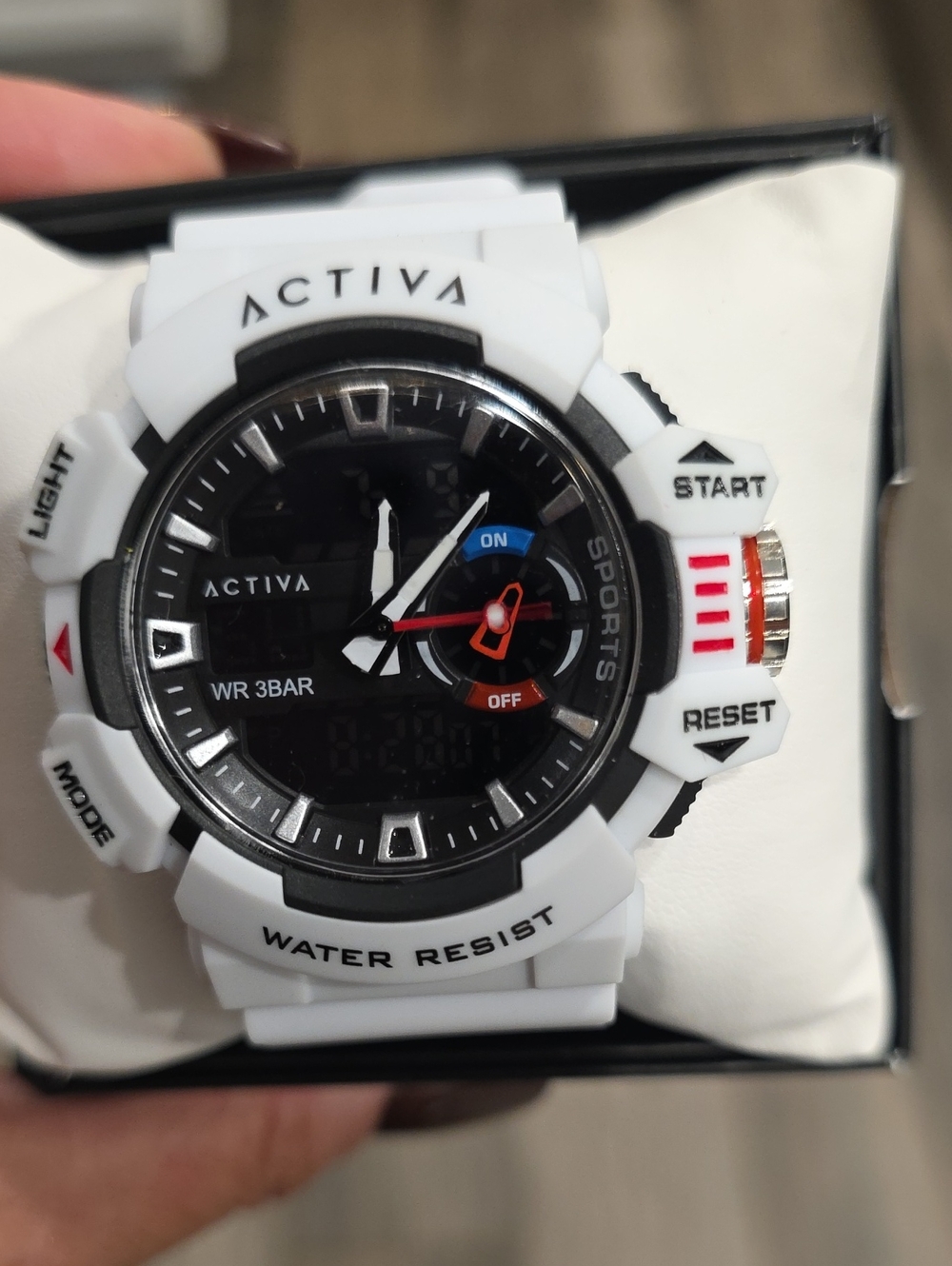 910. Activa Vord X Invicta Digital Men's Watch - 49mm, White (ACW8043-004)